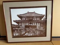 中国海外土産】水墨画 周荘・富安橋 風景画 額装」 世界遺産・周荘の 