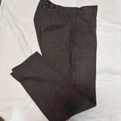 エディフィス　サキソニー　ウール　スラックス　S ブラウンのサムネイル