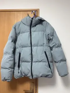 [ 美品 ] GU フード付き ダウンジャケット 水色