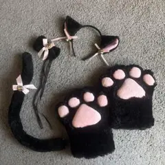 猫耳 コスプレ 4点セット