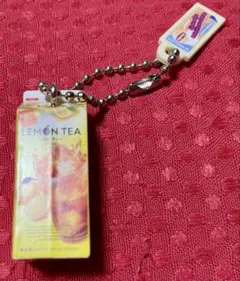 リプトン レモンティー 紅茶 ミニチュア チャーム キーホルダー