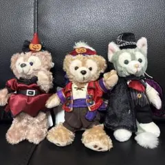 【新品】ハロウィン・ダッフィーぬいば3体セット