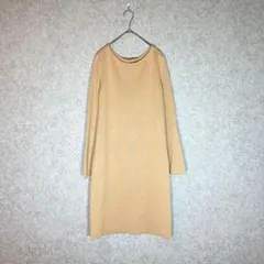 PLST（M）長袖ニット/ワンピース☘️ブラウス/ウール混/カットソー