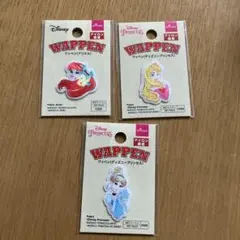 ディズニープリンセス ワッペン 3点セット