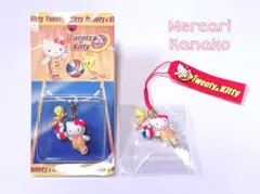 ☆ハローキティ トゥイーティー コラボ 根付 ファスナーマスコット☆