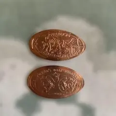 レア ディズニー スーベニアメダル グーフィー　チップとデール