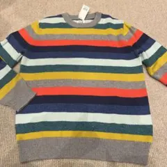 【新品】GAP KIDS 140cm マルチカラーセーター
