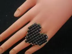 新品 ゴスロリ姫系 アンティーク調 大きなハート リング指輪　フリー ゴシック