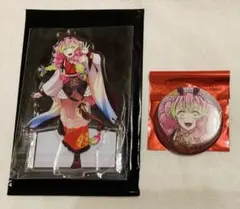 鬼滅の刃　午年　アクリルスタンド　缶バッジ　甘露寺蜜璃