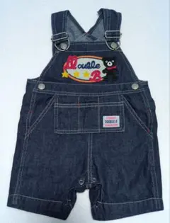 ミキハウスDOUBLE.B デニムオーバーオール　80cm