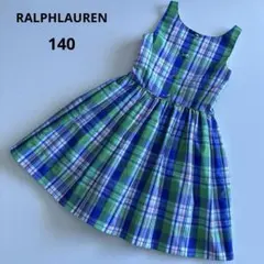 ラルフローレン　2way チェック　フレア　ワンピース　ドレス　春　夏