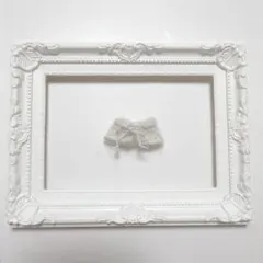 【オーダー】ふわふわケープ 白色 ミニチュアドール 5cmサイズ ハンドメイド