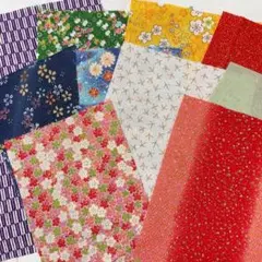 ちりめん　ハギレセット　37