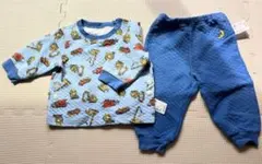 絵本『おやすみ（おはよう）、はたらくくるまたち』のベビーパジャマセット