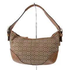 A079【COACH／コーチ】アクセサリーポーチ　ハンドバッグ　シグネチャー