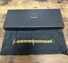SAINT LAURENT ゴールドチェーンブレスレットのサムネイル