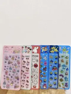 ６枚セット　ディズニー　ぷくぷくシール　PUKUPUKUシール　24時間以内発送