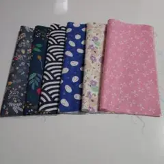 【6枚セット】カットクロス はぎれ 花柄など 約24×24cm