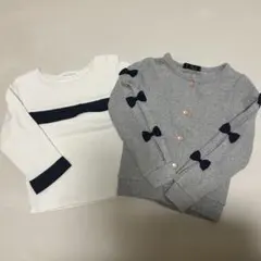 女の子用2点まとめ　ベビーカットソー&ジャケット