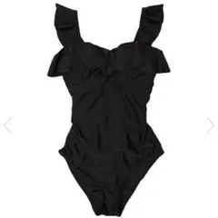 【新品未使用タグ付き】SEADRESS バッククロスフリルワンピース ブラック