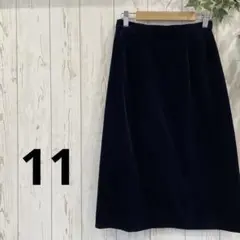 スカート　ベロア　11（L）　膝下丈　大人スタイル　上品　シンプル