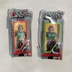 新品 仮面ライダー ソフビパッケージチャーム★1号 2号セット 食玩　バンダイ