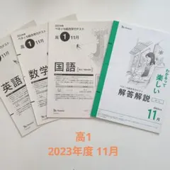 高1 2023年度 11月 ベネッセ総合学力テスト 進研模試 問題 解答解説付きのサムネイル