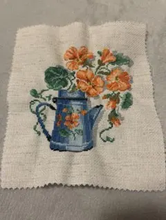 刺繍 クロスステッチ完成品【富士山と鳥居】 - メルカリ