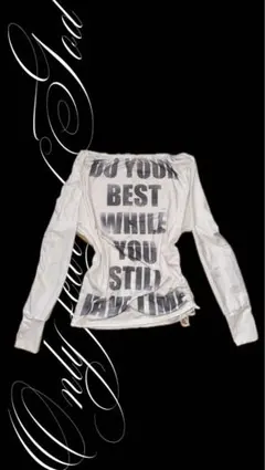 肩出し長袖トップス