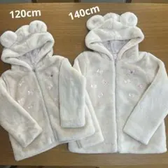 mezzo piano クマ耳ファーブルゾン　アウター　パーカー　120 140