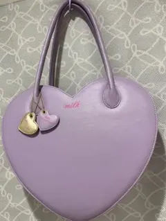 ま*読様 MILK 2way バッグ ピンク 黒 ハート Royalショルダーバ - メルカリ