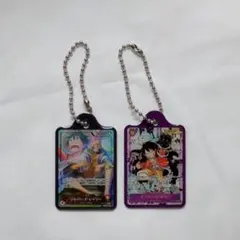 ONE PIECE カードゲーム メタルチャーム4 ルフィ レイリー 2点セット
