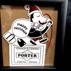 レア 額入りPORTER ポーターキャラクタータグ Happy Holidaysのサムネイル