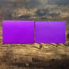 【新品未使用】GUCCI グッチ 封筒 紫 ロゴ 中紙入り