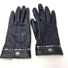 o*o様 Burberryレザー手袋 黒 M264