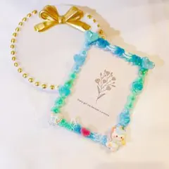 #61 ホイップトレカデコ ユニコーン 青、水色