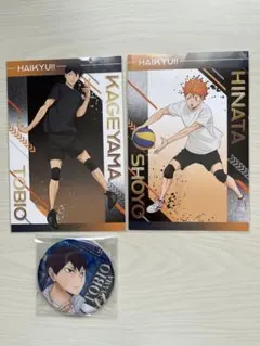 ハイキュー!! 影山飛雄 日向翔陽 缶バッジセット