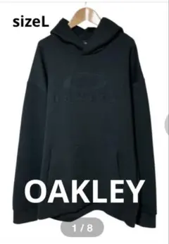 美品⭐️OAKLEYオークリー エンボスロゴ プルオーバーパーカー sizeL