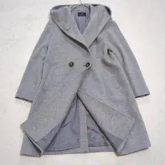 23区 フーデッドコート 48◆アンゴラ ロングコート 大きいサイズ グレー 2026年最新】23区 レディース ロングコートの人気アイテム - メルカリ