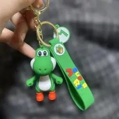 スーパーマリオ ヨッシー キーホルダー　マリオ　ストラップ　チャーム　任天堂　緑