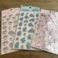 サンリオ　ぷくっとシール　3点　シール