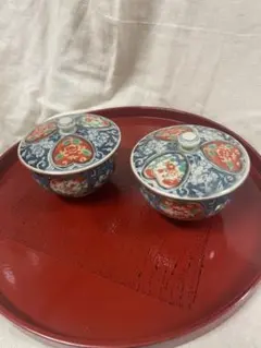 九谷焼 時代絵 歴代絵柄 金彩 庄三 汲出揃 蓋付湯呑み3客 - メルカリ