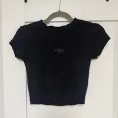 Calvin Klein Jeans クロップドTシャツ ブラックのサムネイル