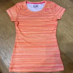 UNDER ARMOUR ストライプ トレーニングトップス SM 美品
