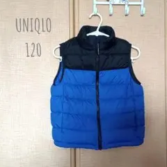 UNIQLO ダウンベスト 120サイズ 青黒