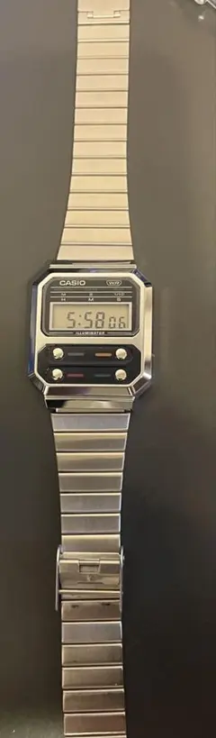 着用回数1回】CASIO腕時計 チプカシ A100WEGG-1A2 - メルカリ