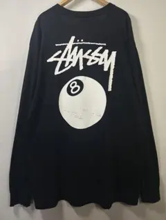 2000年代 STUSSY ステューシー 8ボール エイトボール ロンT 黒 L