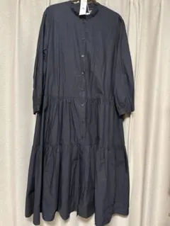 ROBE de PEAU ブラック シャツワンピース