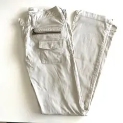 ユニクロ メンズ スタイルアップ　パンツ ベージュ 82cm 多機能ポケット