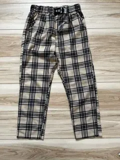チェック柄 ロングパンツ